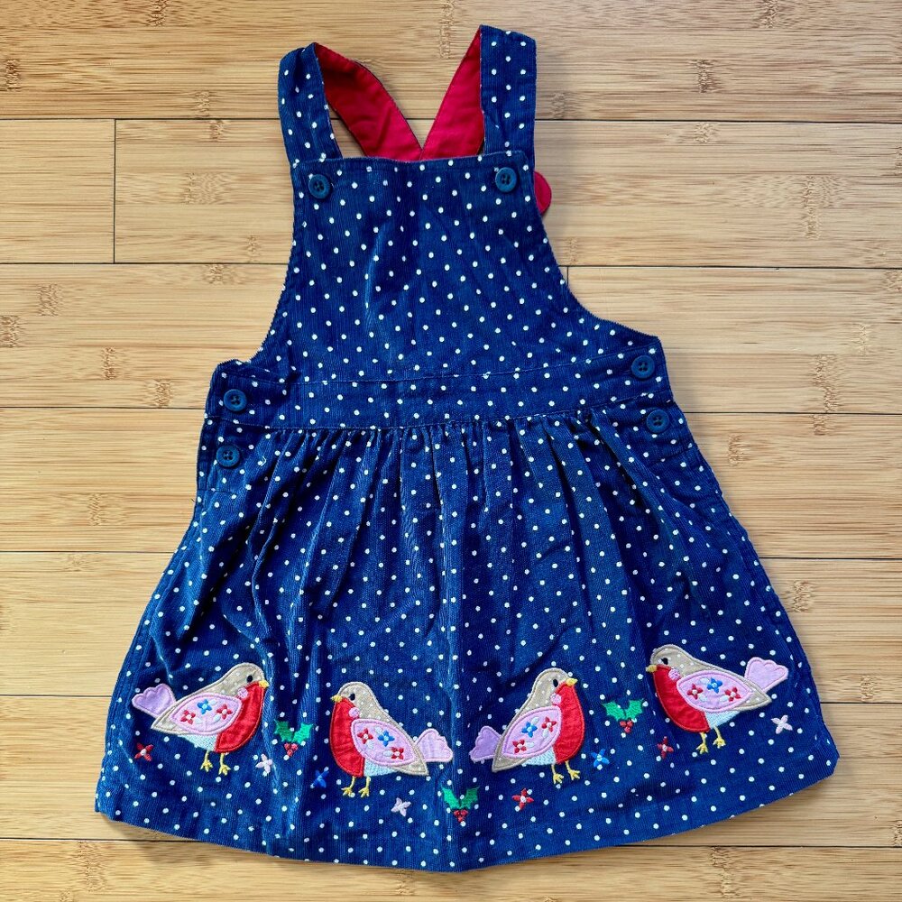Jojo Maman Bebe Corduroy Robin (Holiday) Pinnie
